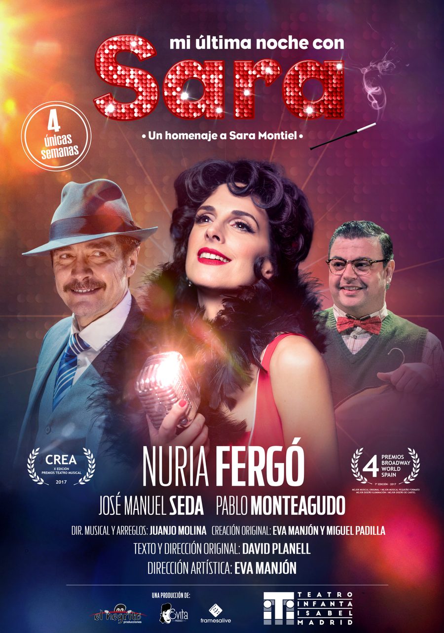 Cartel de Mi Última Noche con Sara — con Nuria Fergó